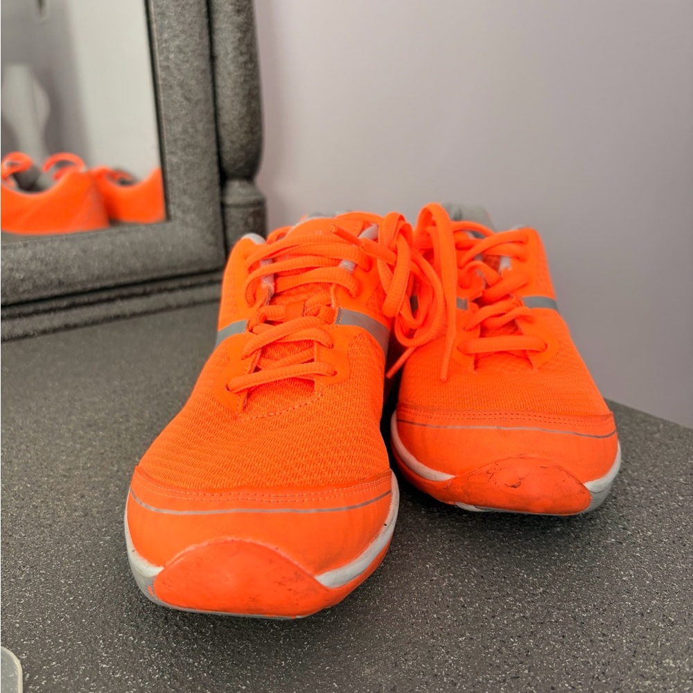 Bloch Women's Bright Orange Sneakers with Gray Highlights
